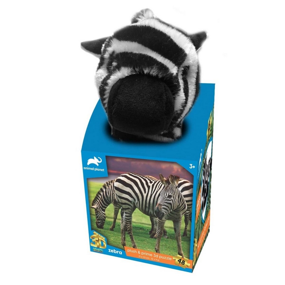 Animal Planet Zebra - Puzzle e Peluche