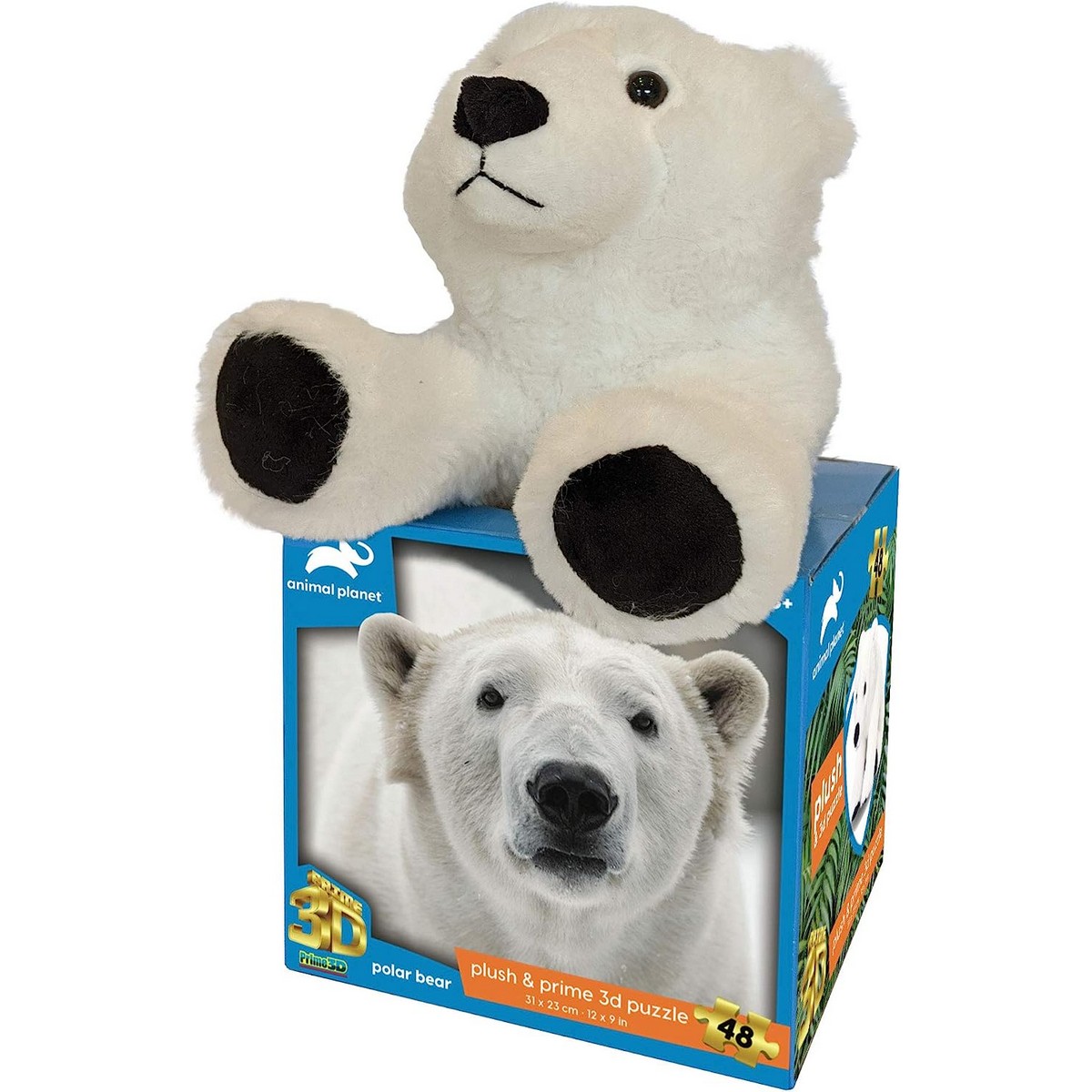 Animal Planet Orso Polare - Puzzle e Peluche