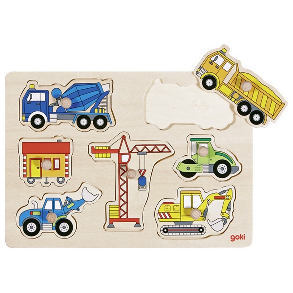 Puzzle con Pomelli - Veicoli Cantiere