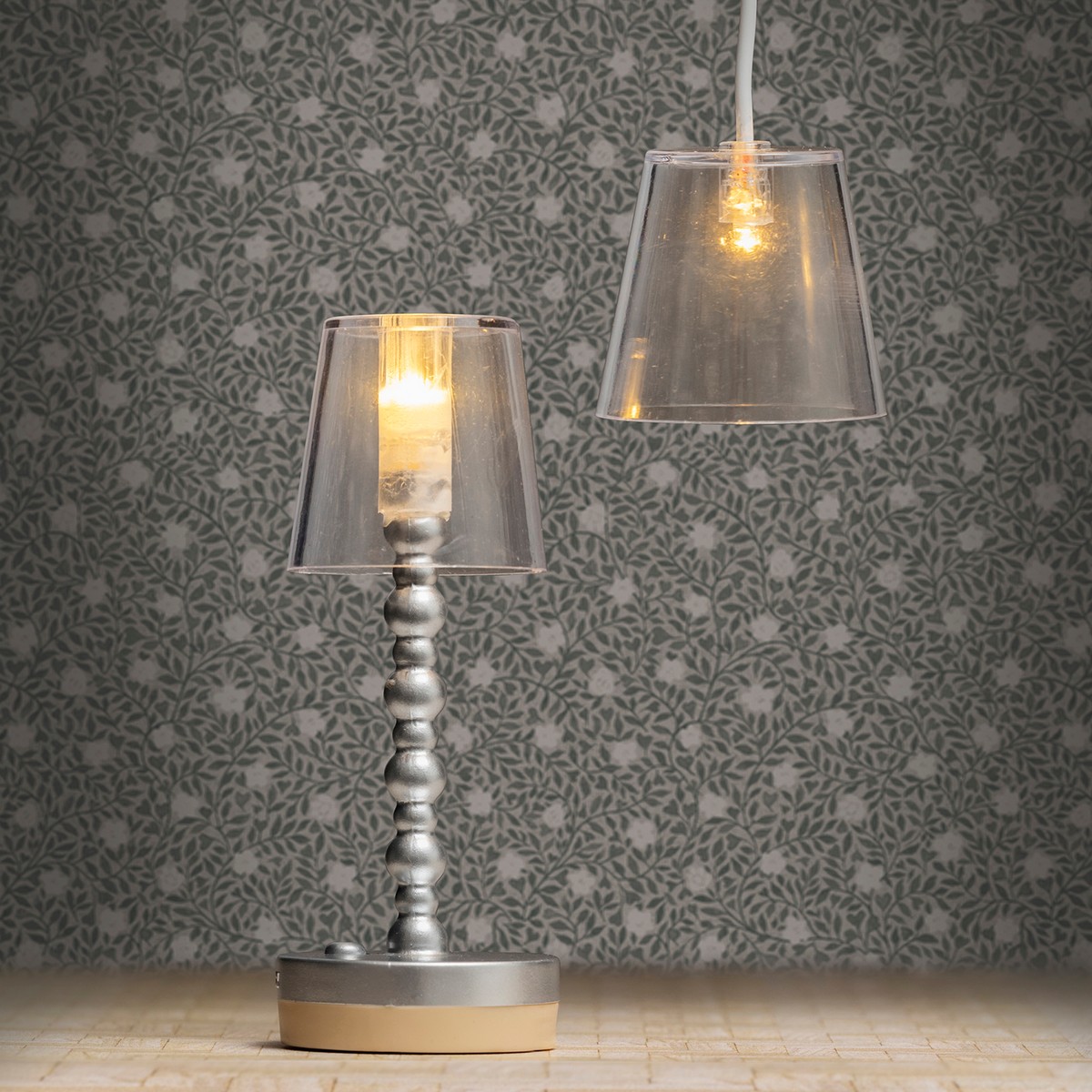 Lundby - Set Lampadario + Lampada a Stelo