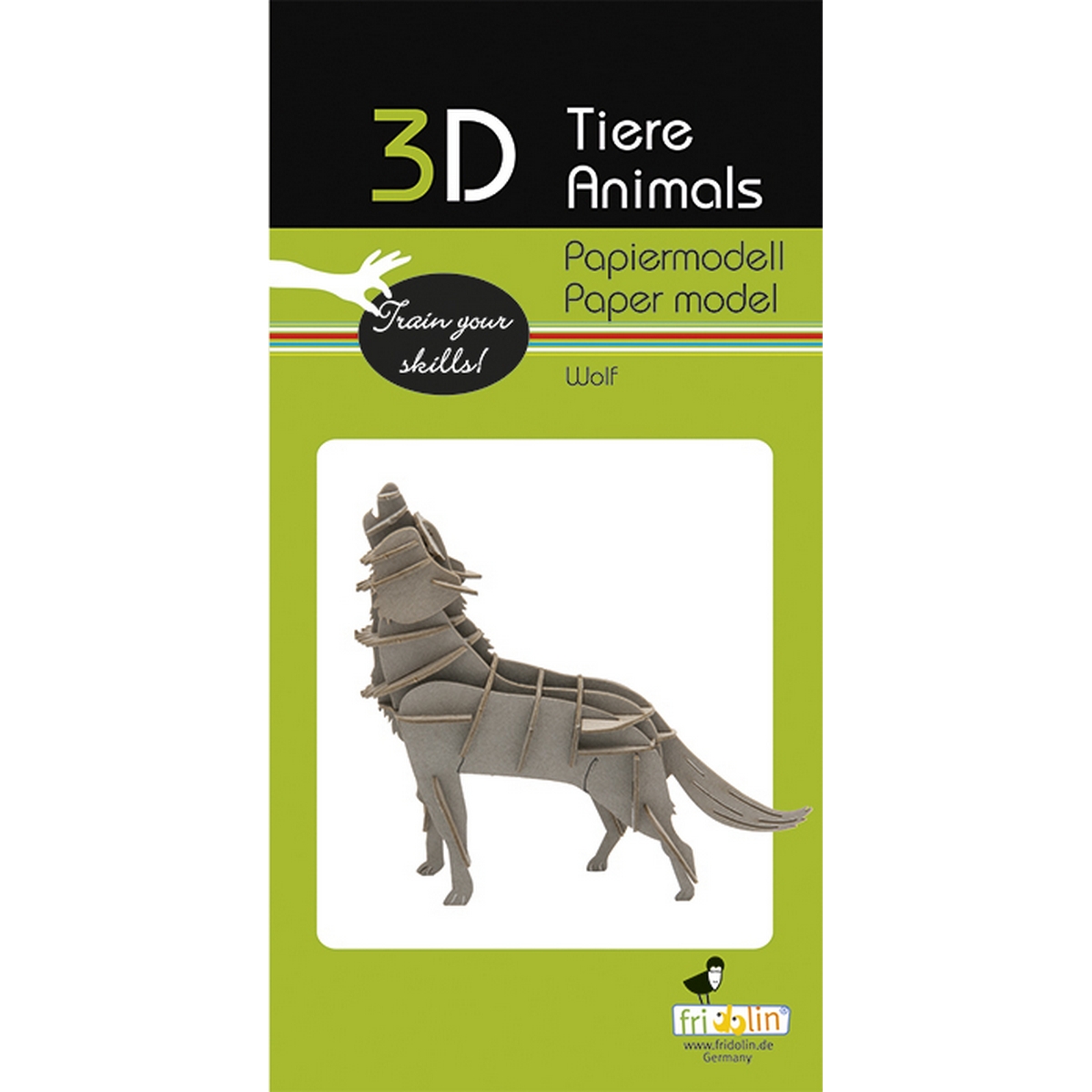 Lupo - Modello di carta 3D