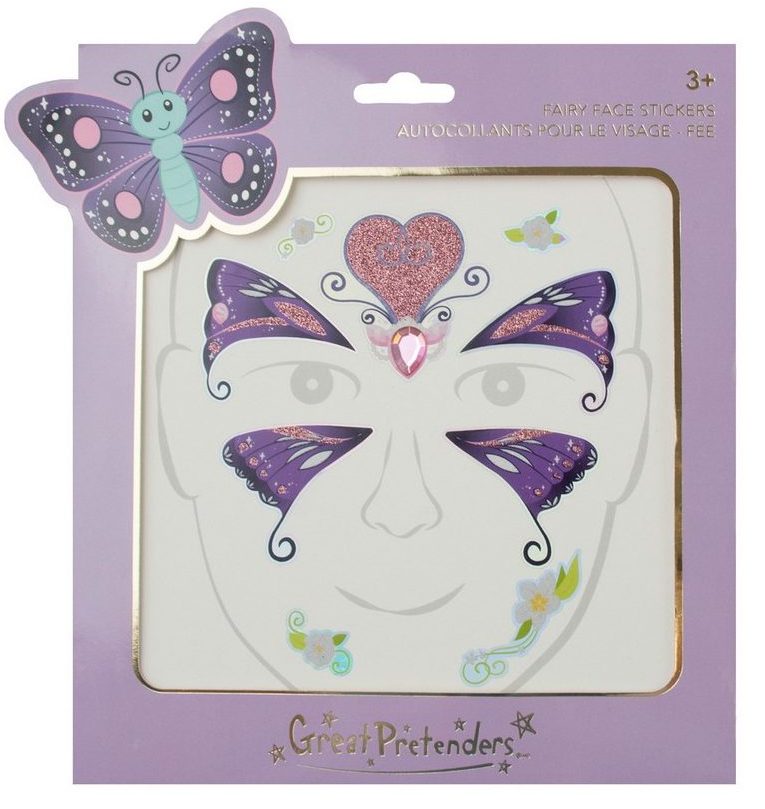 Adesivi Trucco Viso - Fata Farfalla