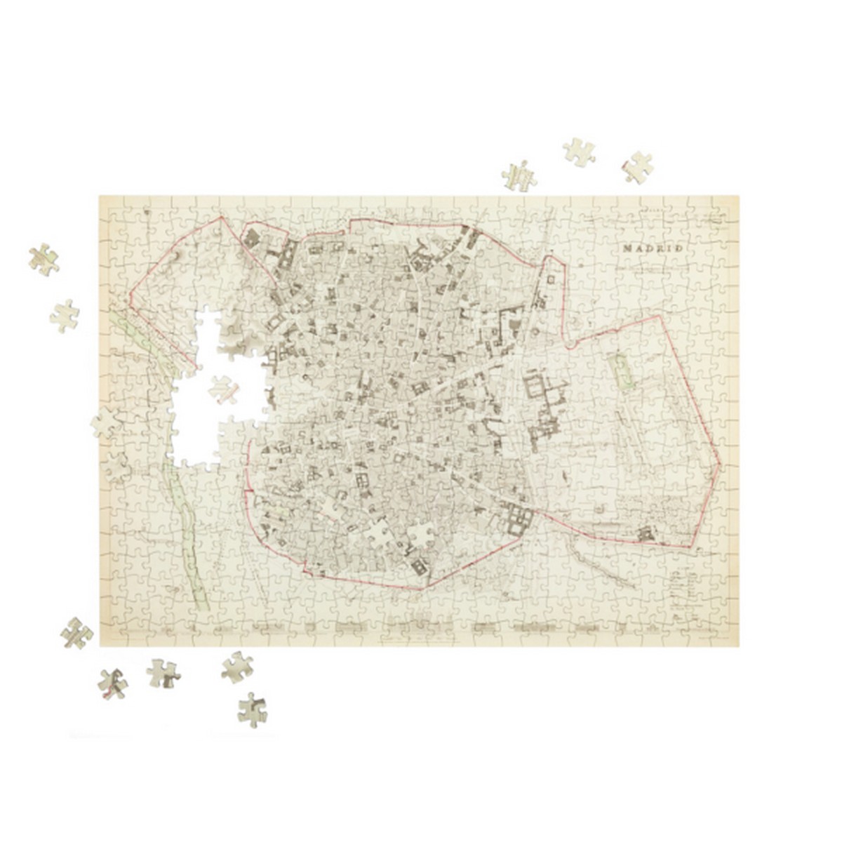 Puzzle Mappa Madrid Antica