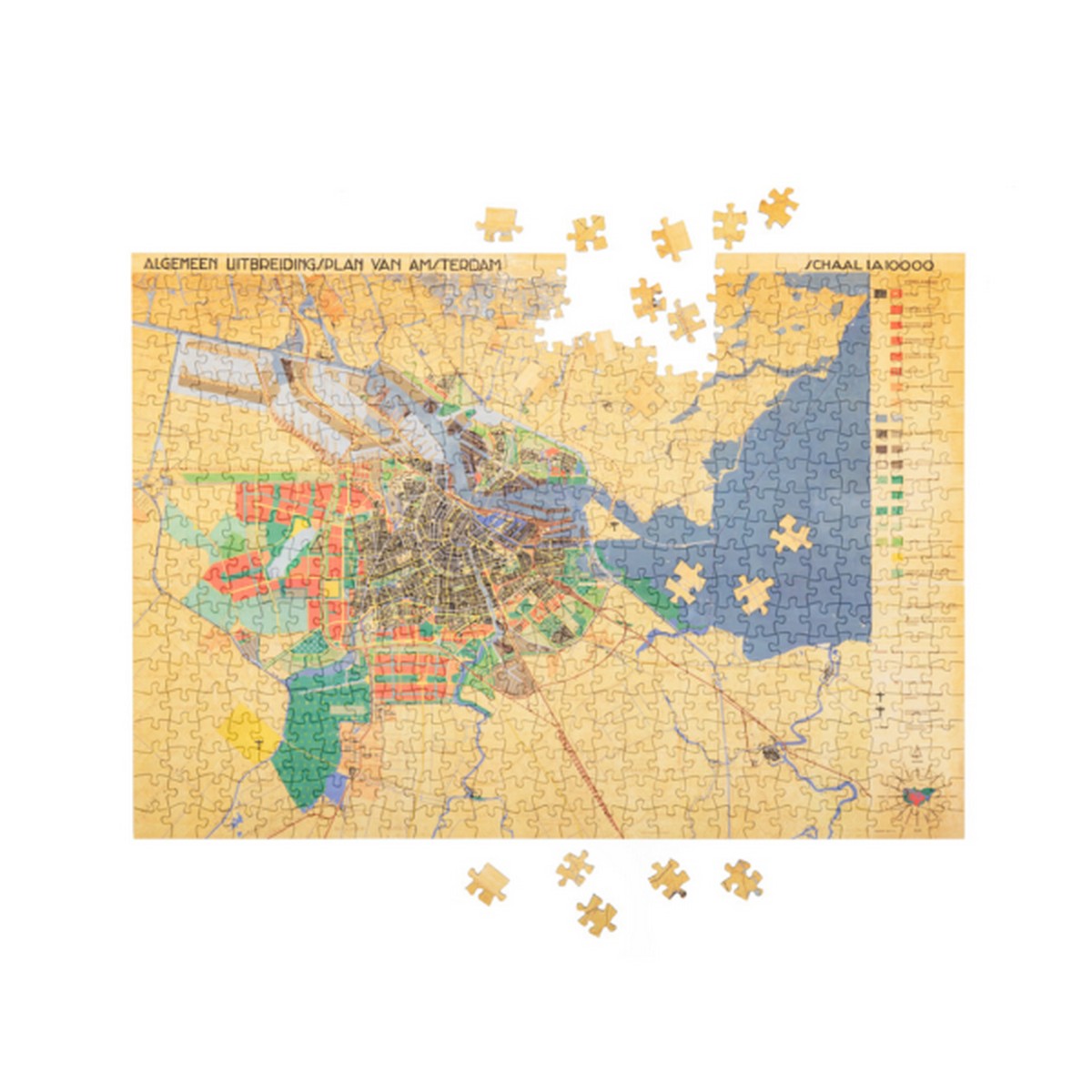 Puzzle Mappa Amsterdam Antica