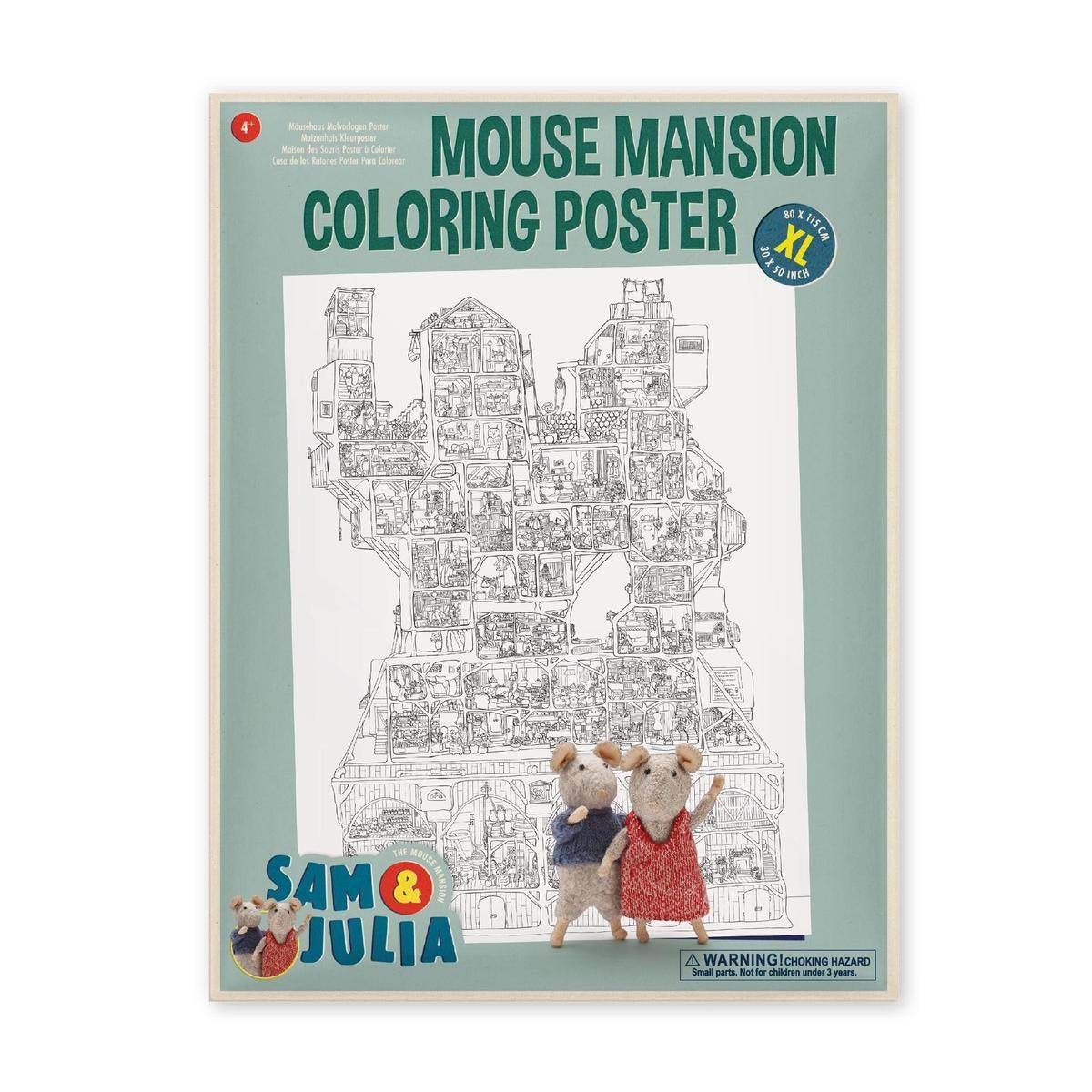 Poster da Colorare - Casa dei Topi