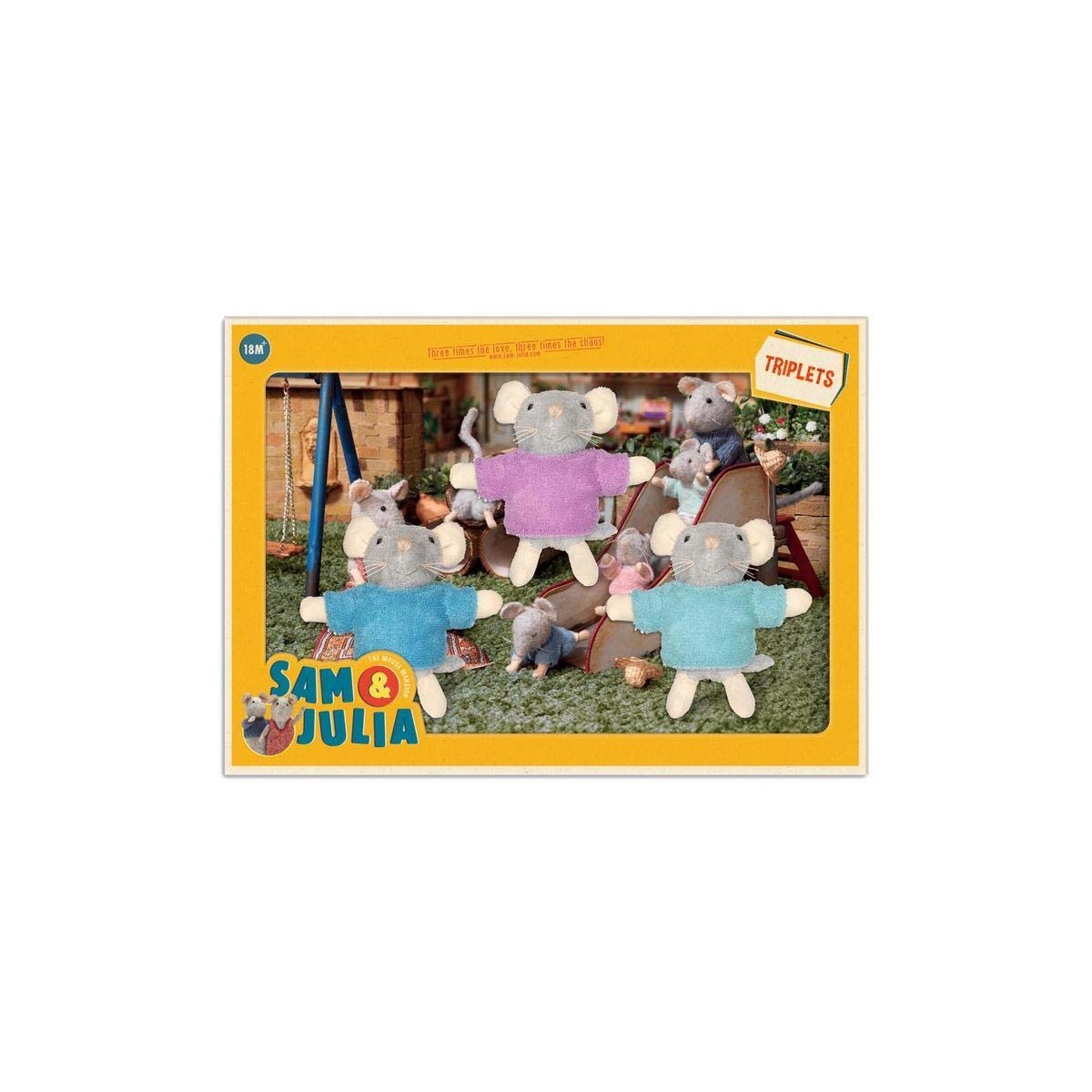 Sam & Julia - Peluche Trio Gemelli