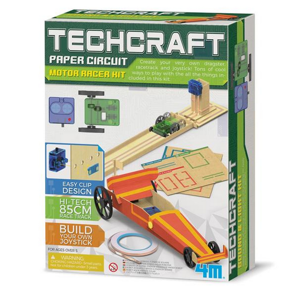 Kit circuito di carta per auto da corsa