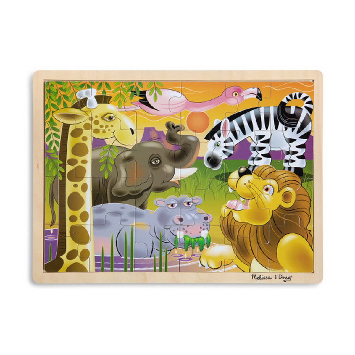 Puzzle in legno - Animali Savana