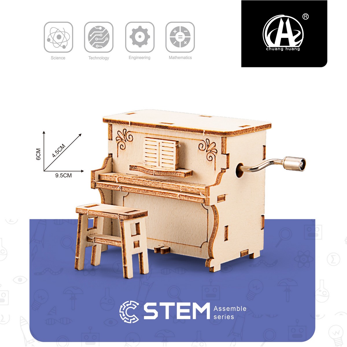 Organetto Carillon in Legno