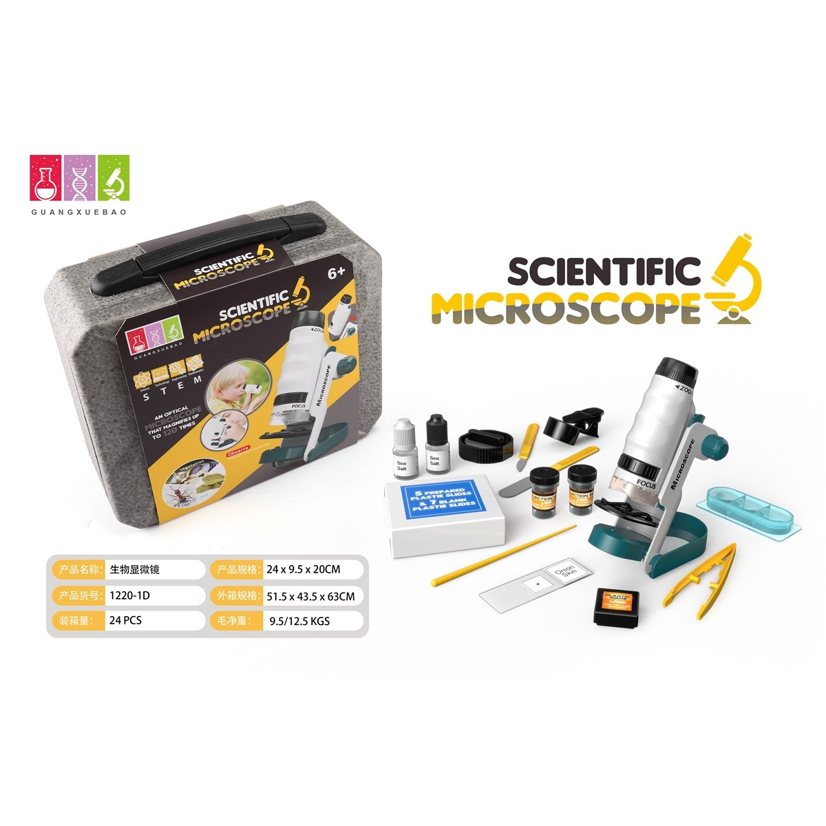 Microscopio Portatile 120X