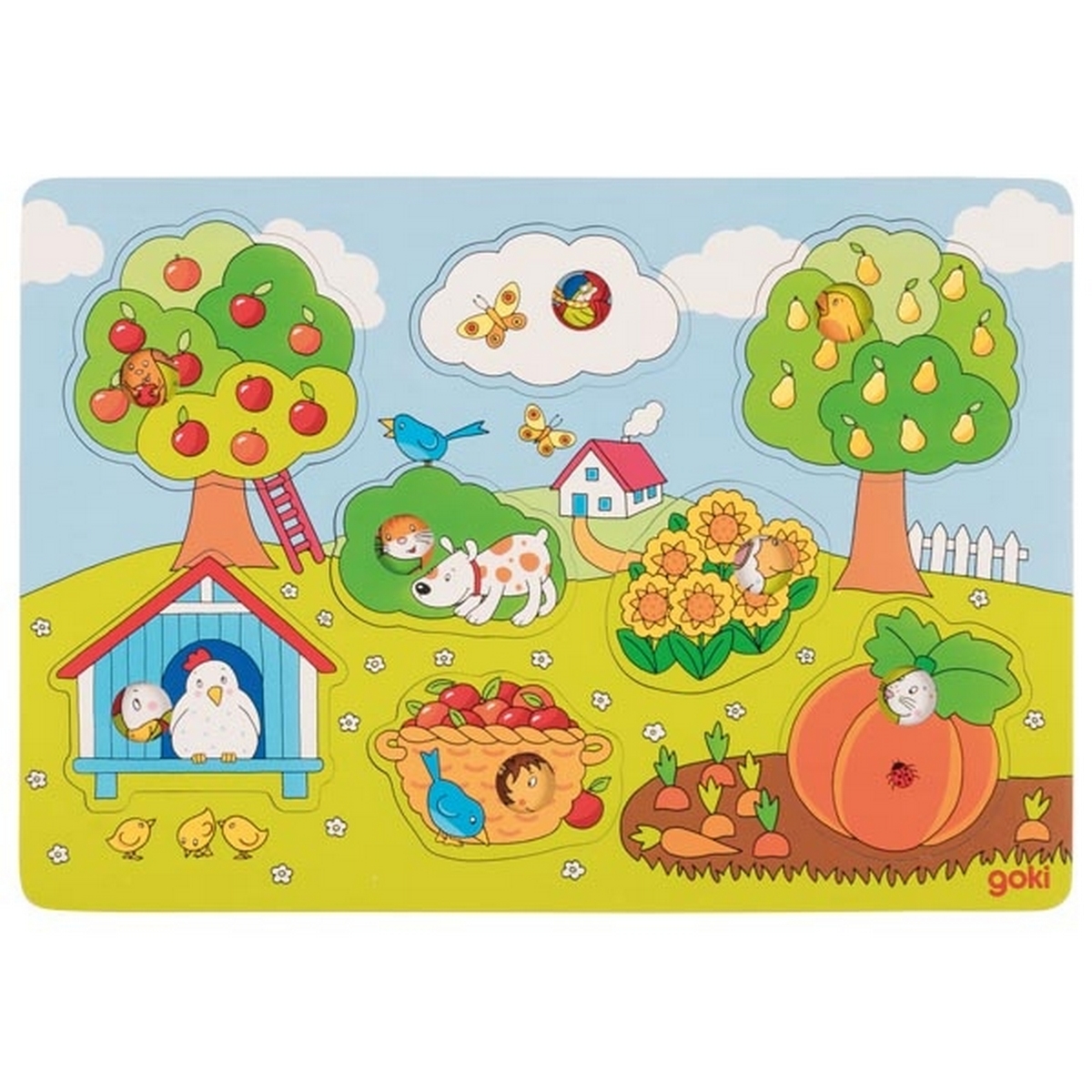 Puzzle, in giardino