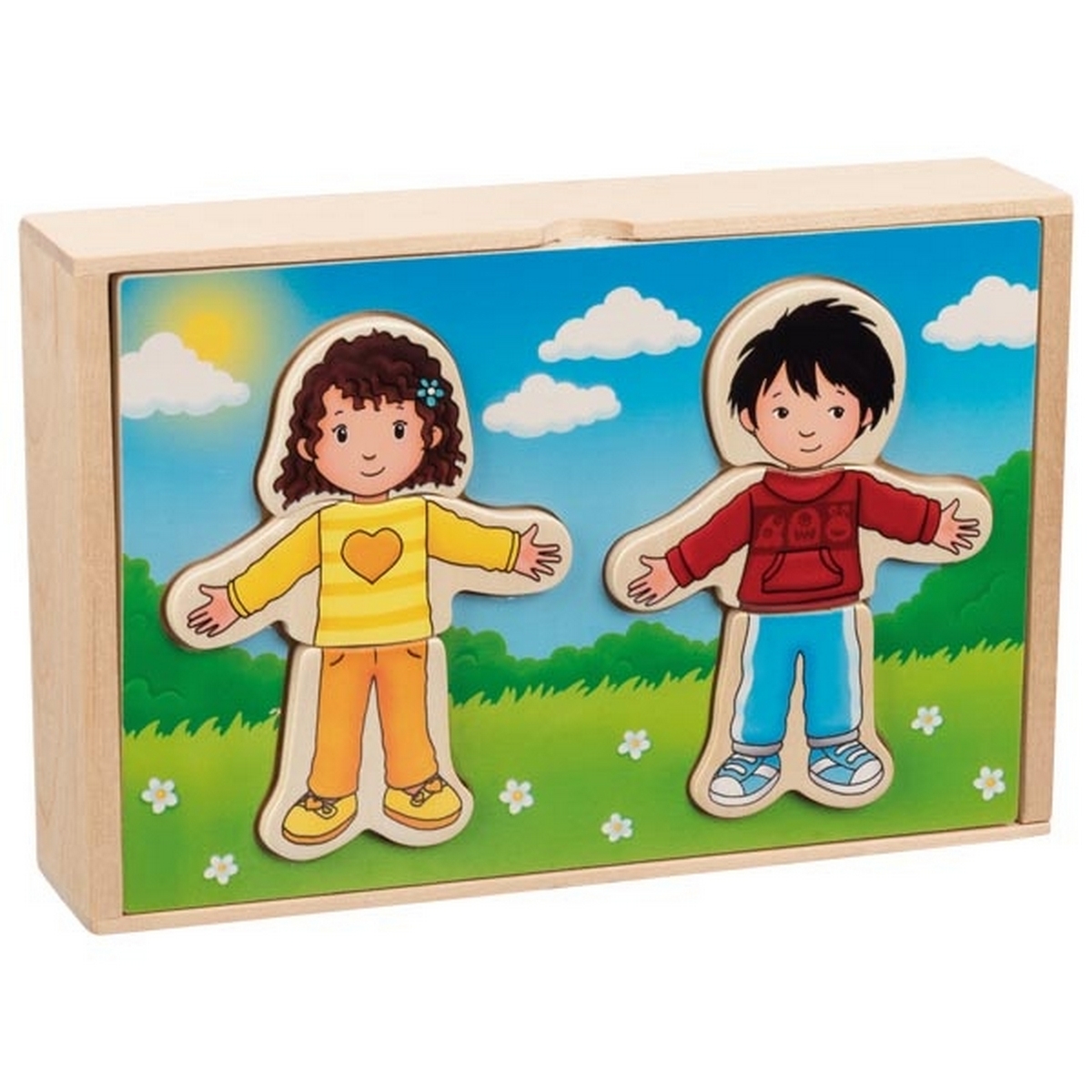 Puzzle, ragazzo e ragazza