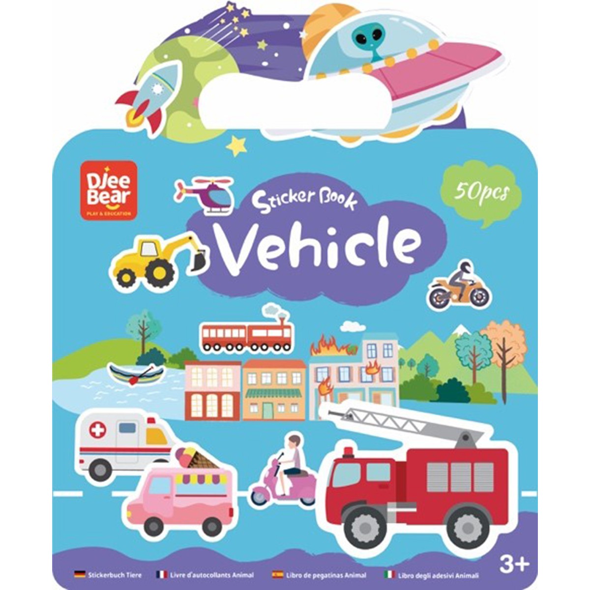 Libro Stickers Adesivi Jelly - Veicoli