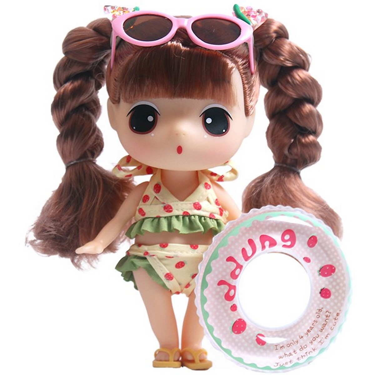 Ddung Bambola Castana - Costume da Bagno