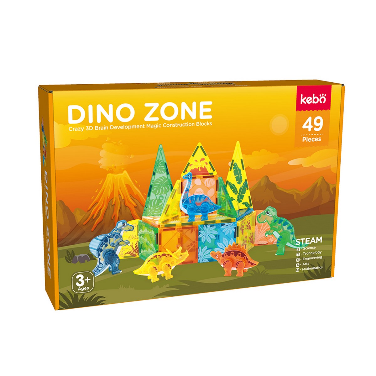 Gioco Magnetico - Dinosauri (49 pz)
