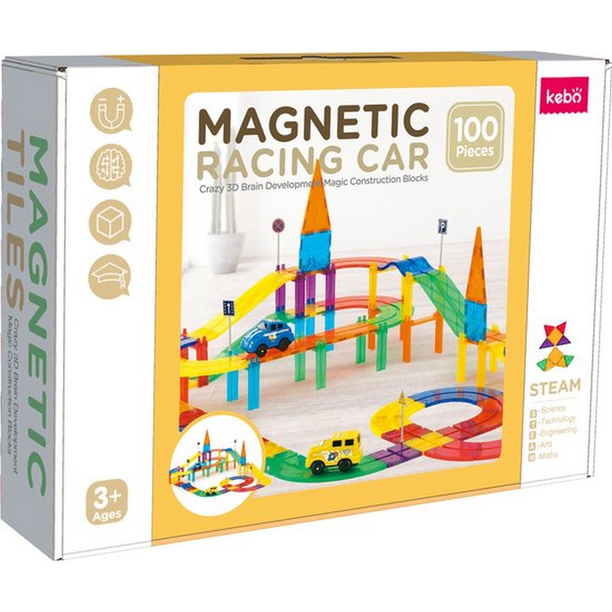 Gioco Magnetico - Pista da Corsa (100 pz)