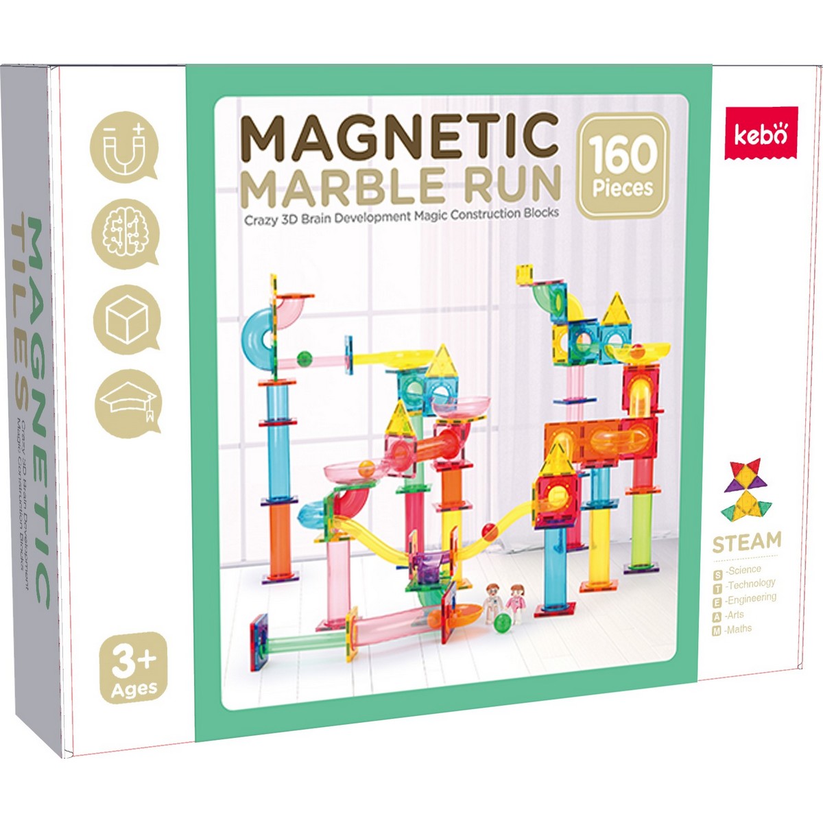 Gioco Magnetico - Pista Biglie (160 pz)