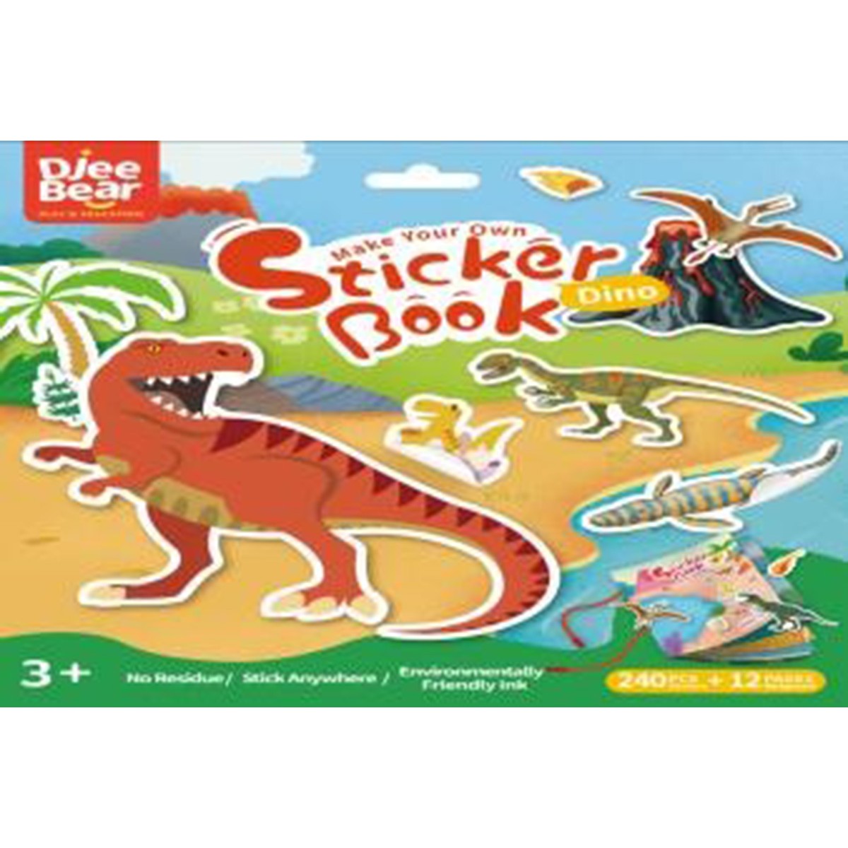 Libro Stickers Adesivi - Dinosauro