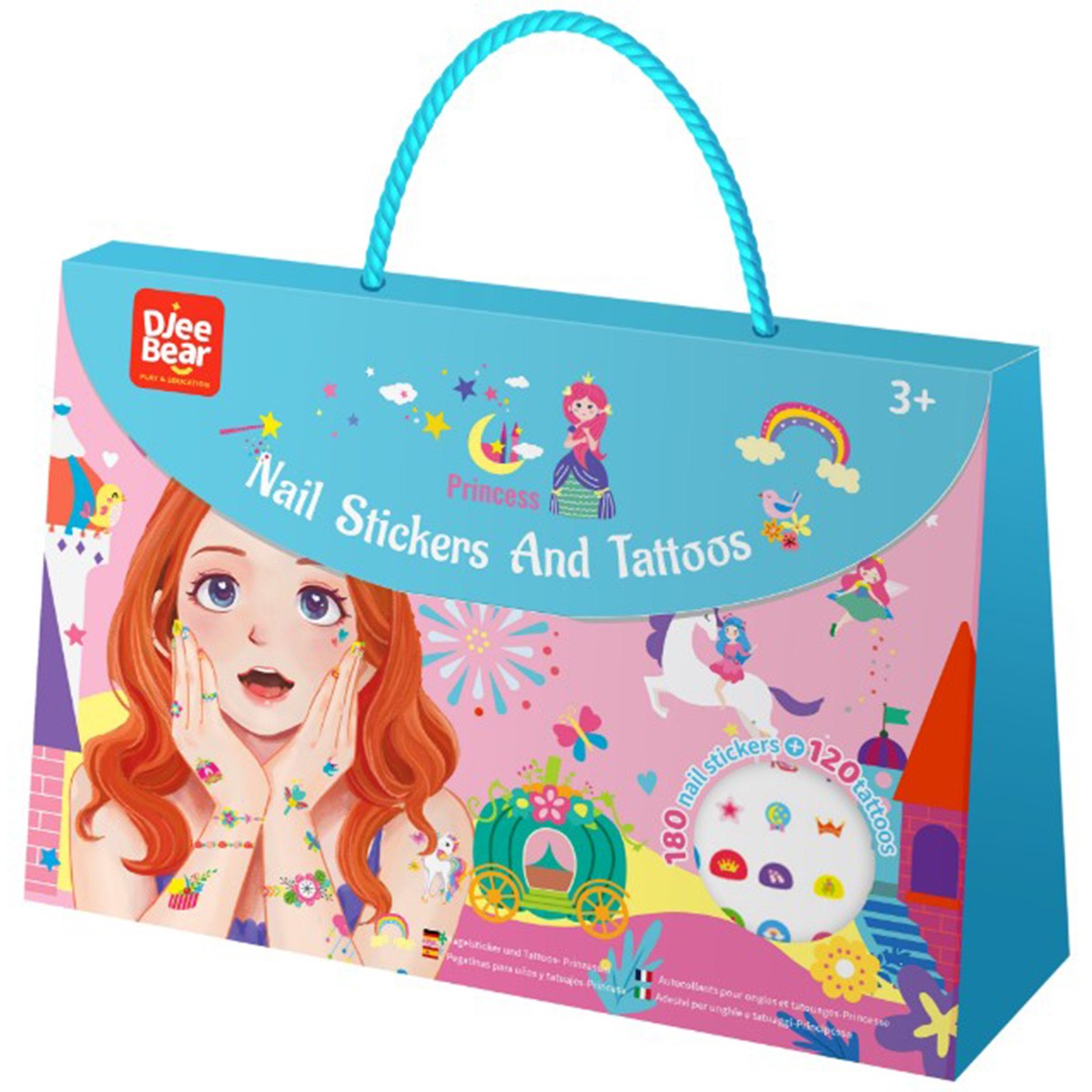 Set Stickers per Unghie e Tatuaggi - Principesse