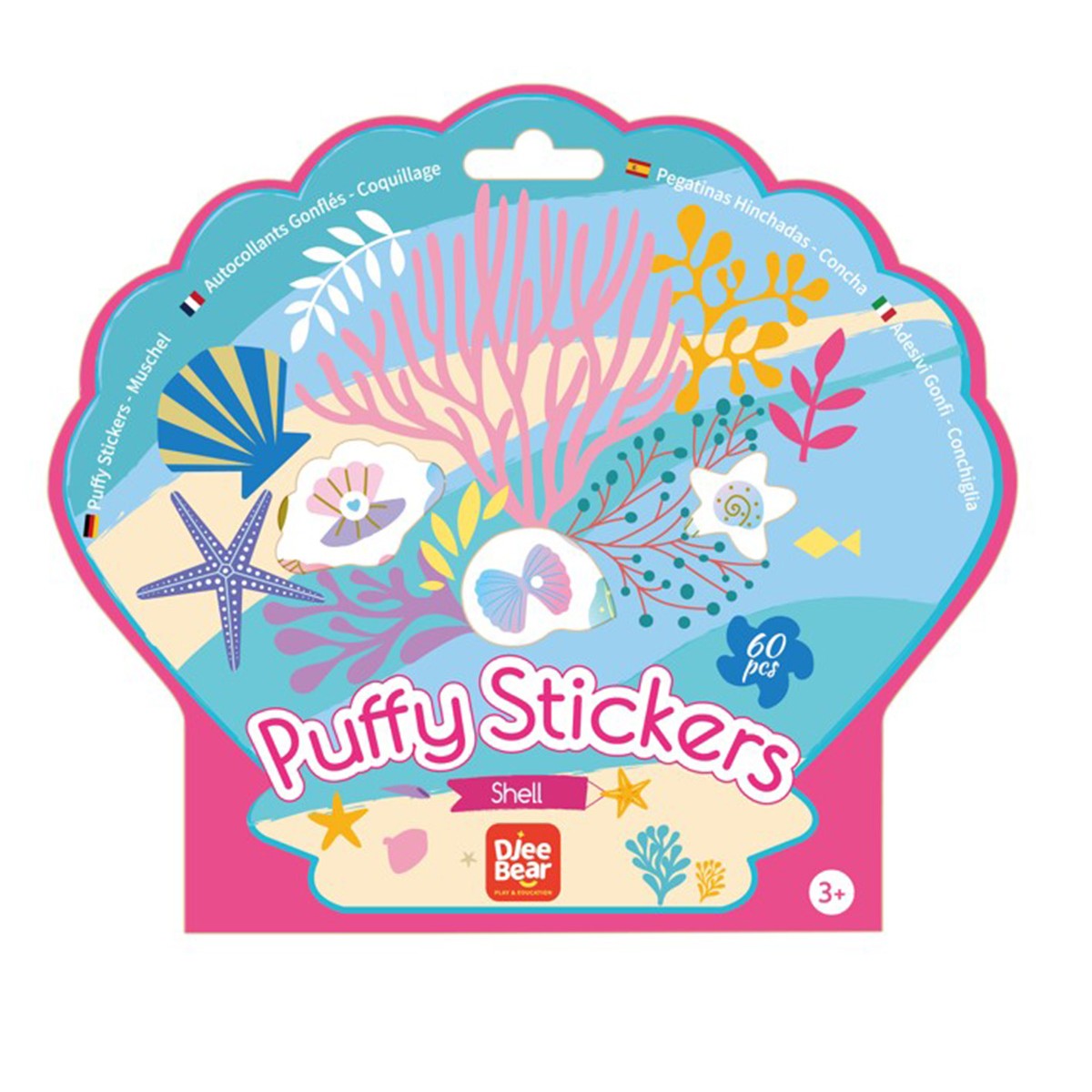 Stickers Adesivi Puffy - Conchiglie