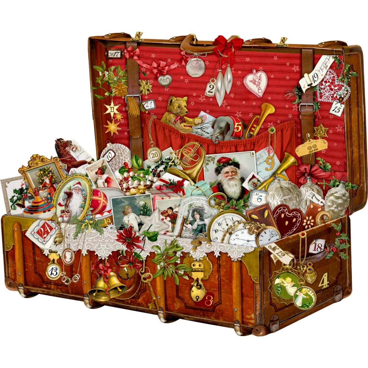 Calendario dell'Avvento - Valigia di Natale