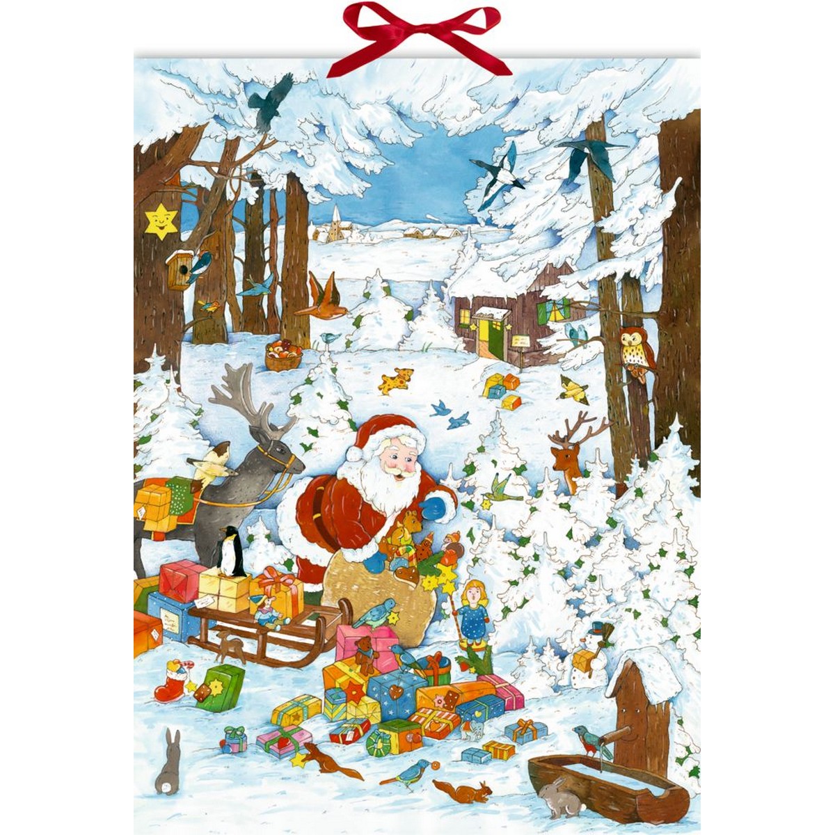 Calendario dell'Avvento - Babbo Natale nella Foresta