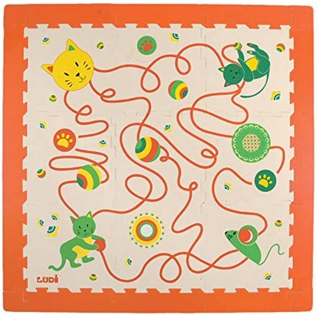 Tappeto Puzzle Gattini