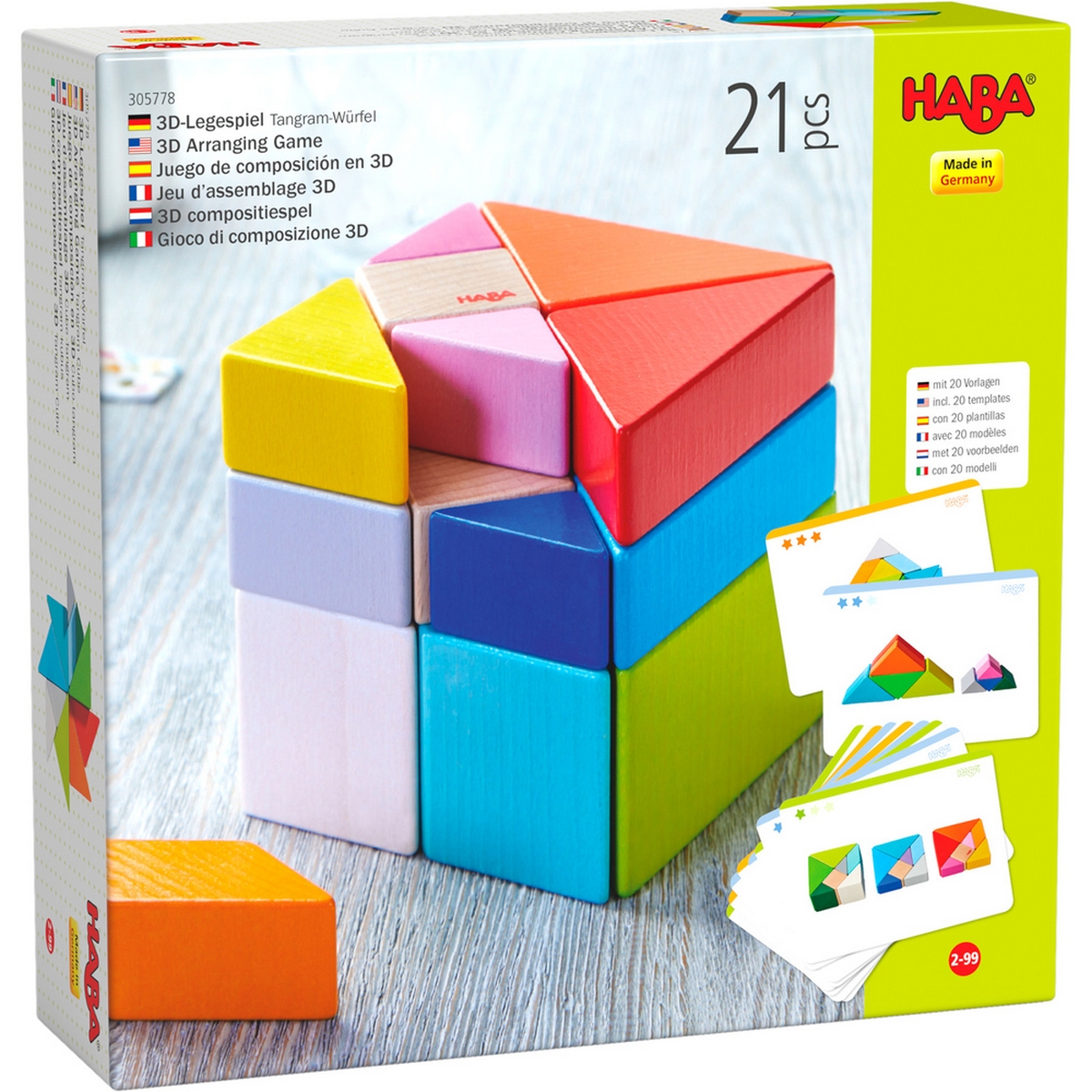 Composizione 3D - Cubo Tangram