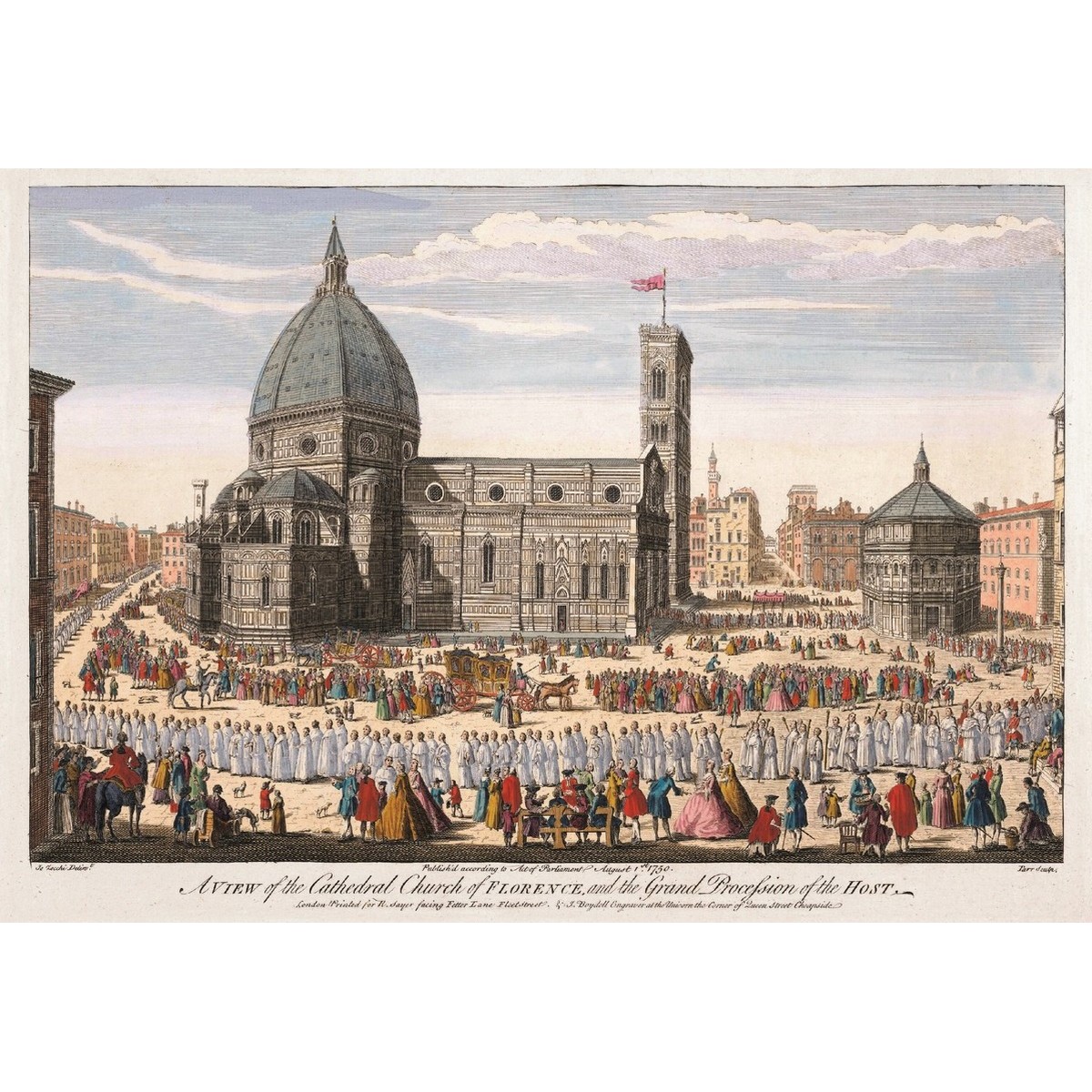 Puzzle Duomo di Firenze Stampa Antica