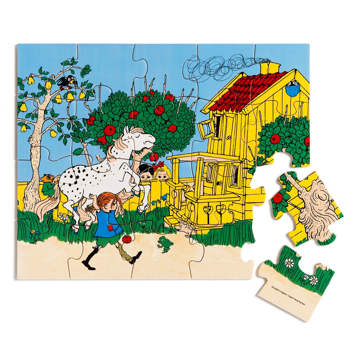 Puzzle in Legno - Pippi Calzelunghe 20 pz