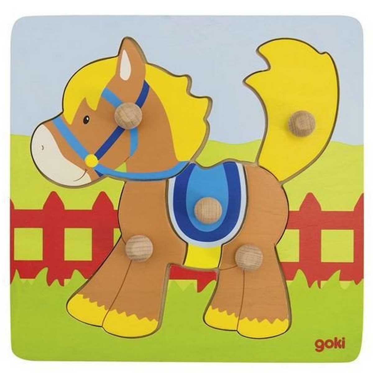 Puzzle con pomelli, Pony