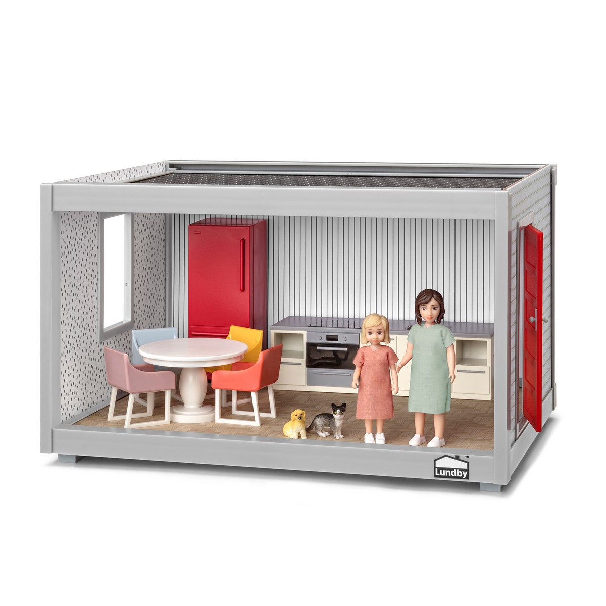 Lundby - Set Iniziale (stanza+arredi+personaggi)