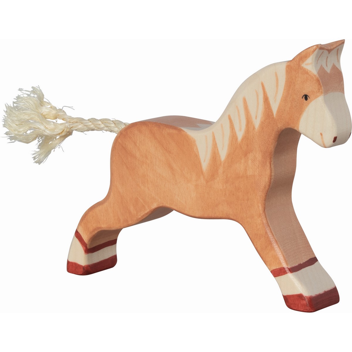 Cavallo marrone chiaro che corre