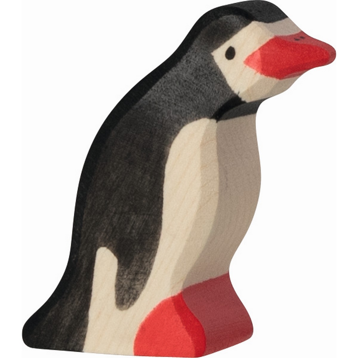 Pinguino piccolo testa in avanti