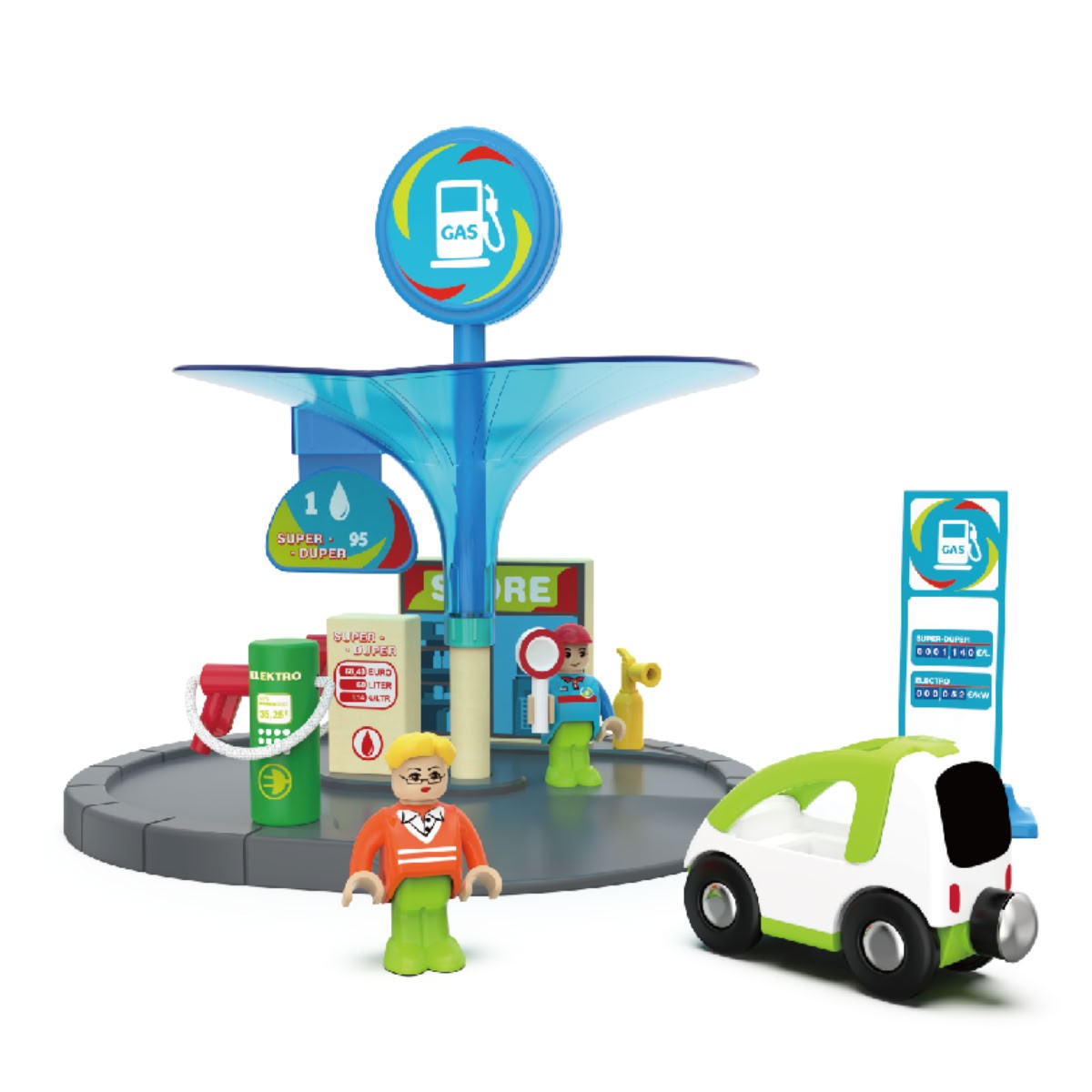 Trenino in Legno - Stazione di Servizio