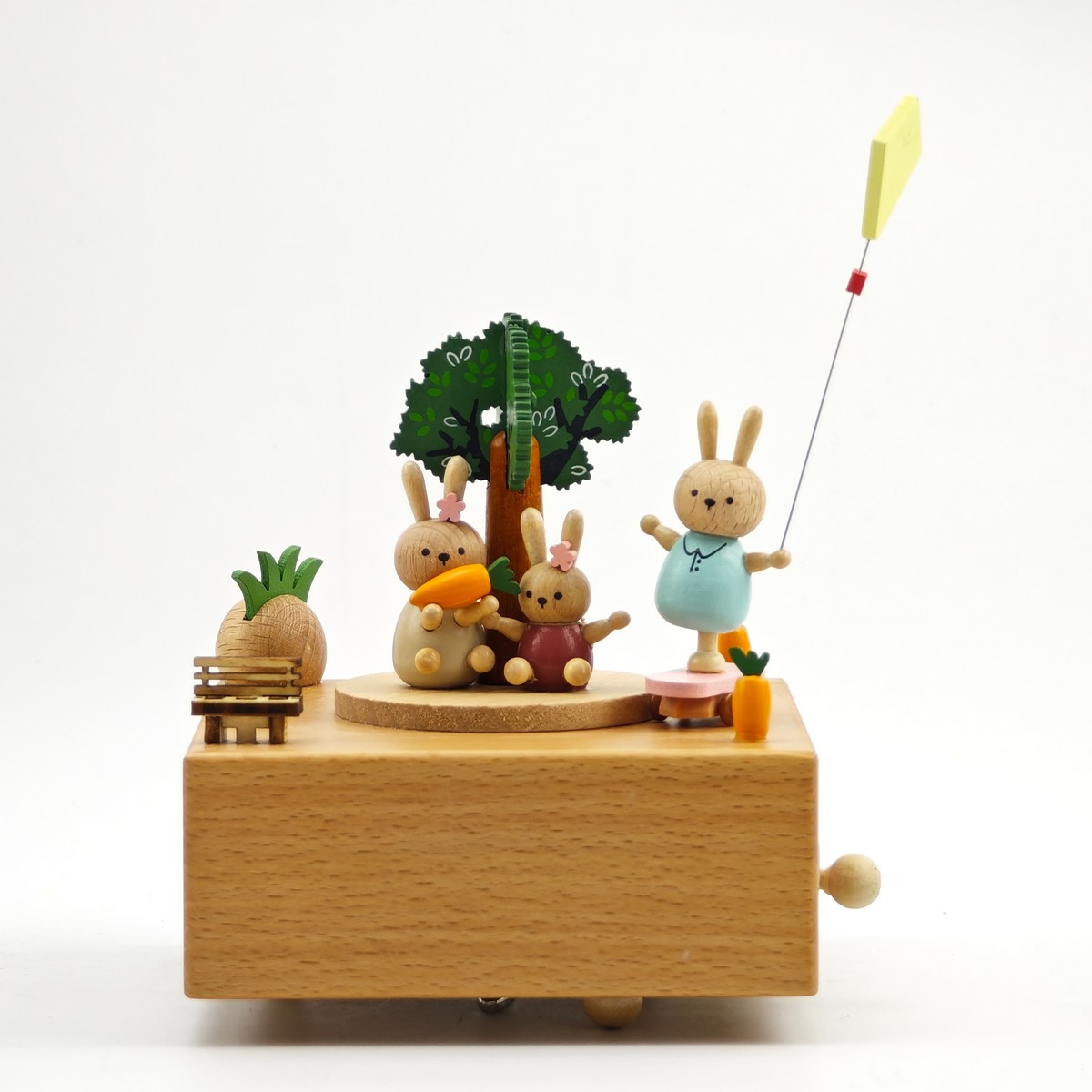 Carillon in Legno - Skateboard Conigli