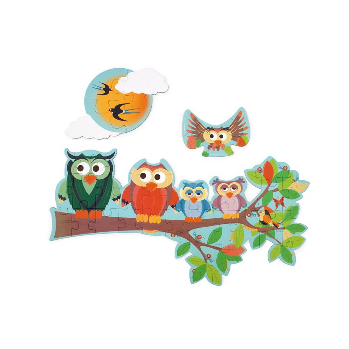 6181140.DAM Puzzle Gufi Giorno/Notte