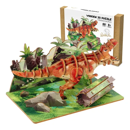 Puzzle Legno 3D - Trex