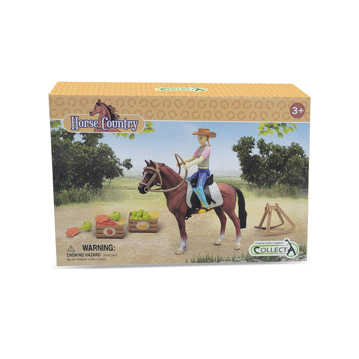 84248.COL Lady Cowgirl con Cavallo e Accessori