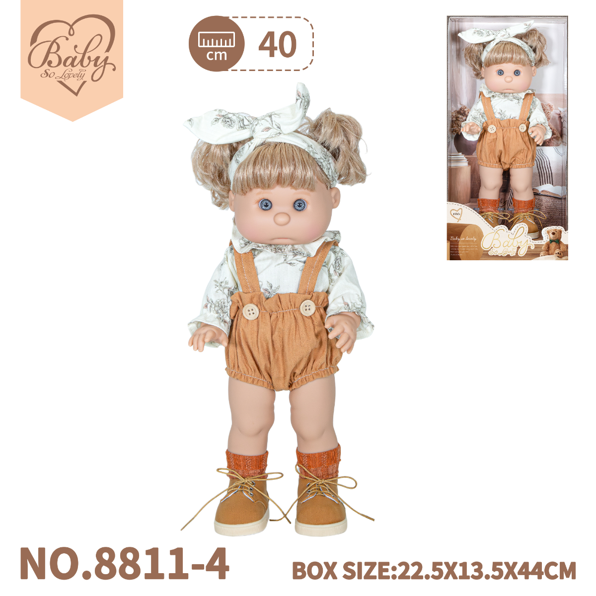 Bambola 38cm - Pantaloni Beige