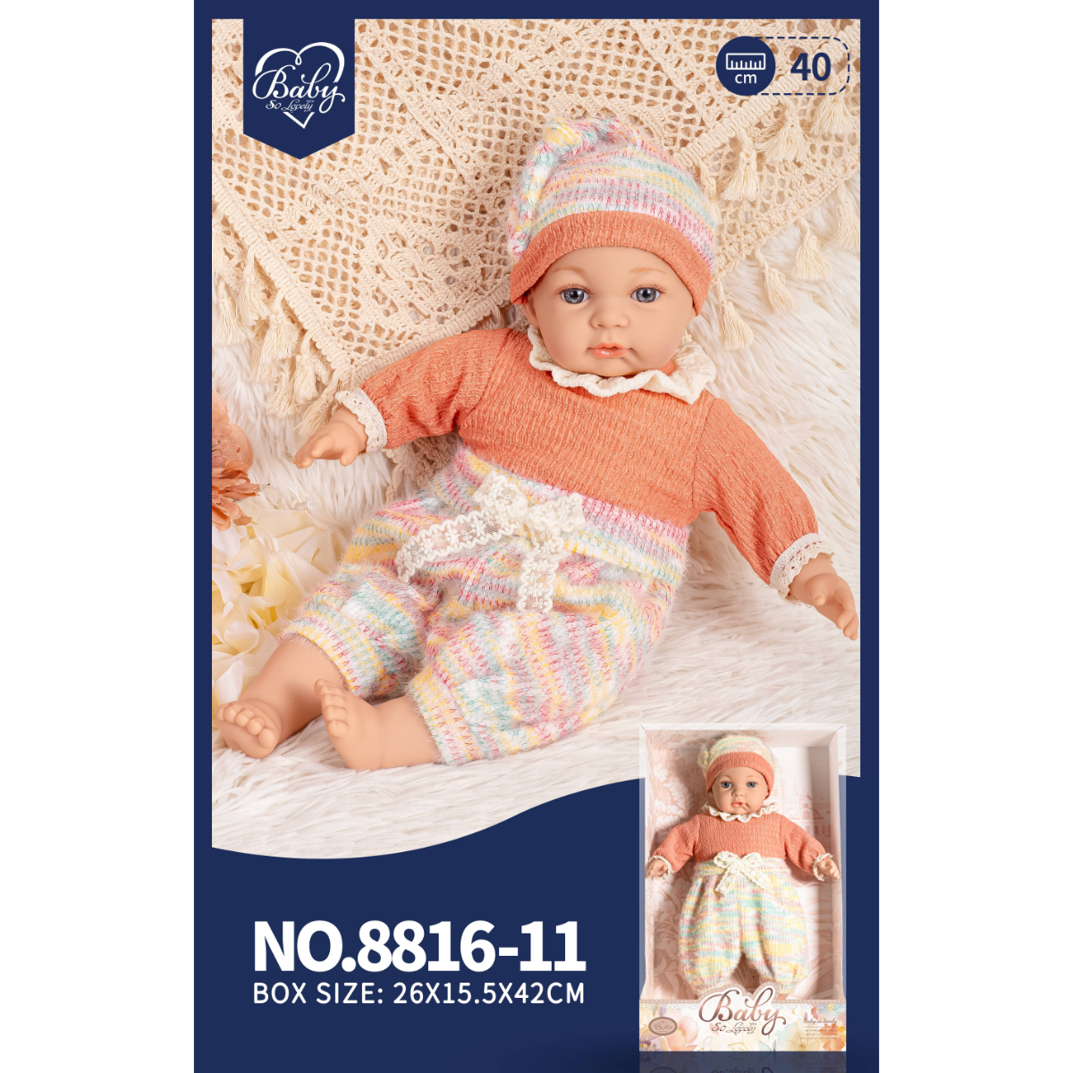 Bebe' 40cm - Corpo Morbido