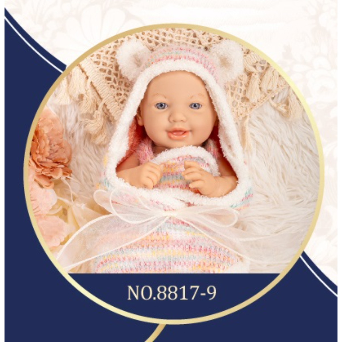 Bebe' 30cm Rosa - Corpo Rigido