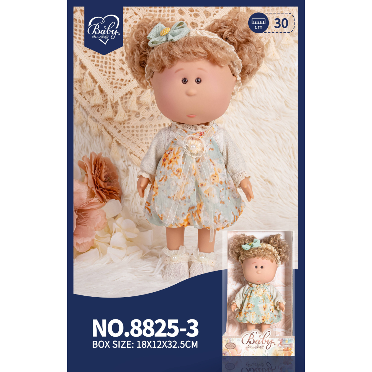 Bambola 30cm - Bionda/Codini