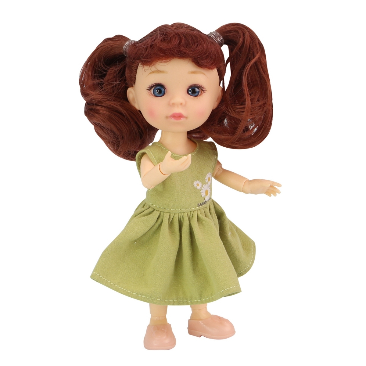 Bambola 15Cm - Abito Verde