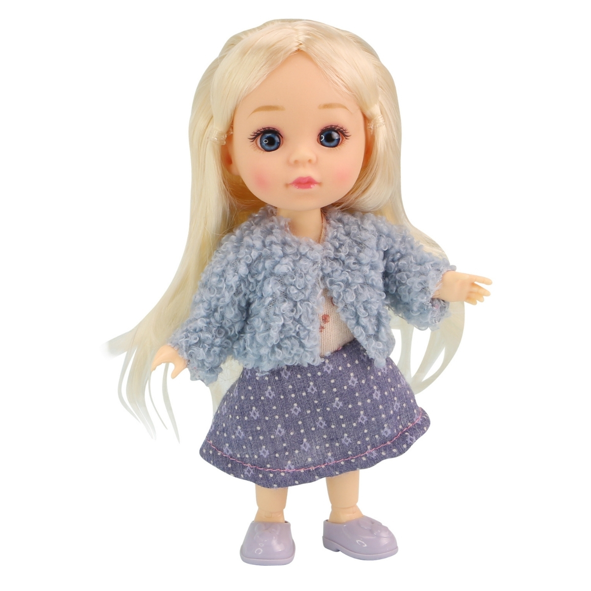 Bambola 15Cm - Abito Azzurro