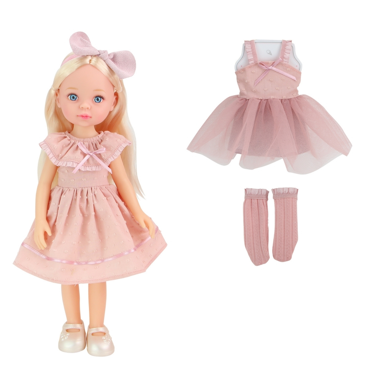 Bambola 33Cm - Abito Rosa + Tutu'