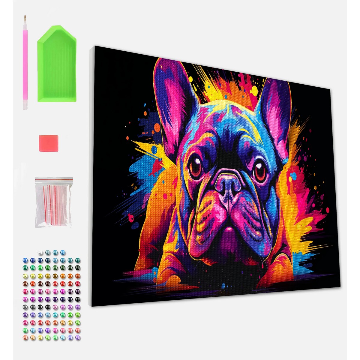 Dipingi con Diamanti - Neon Bulldog