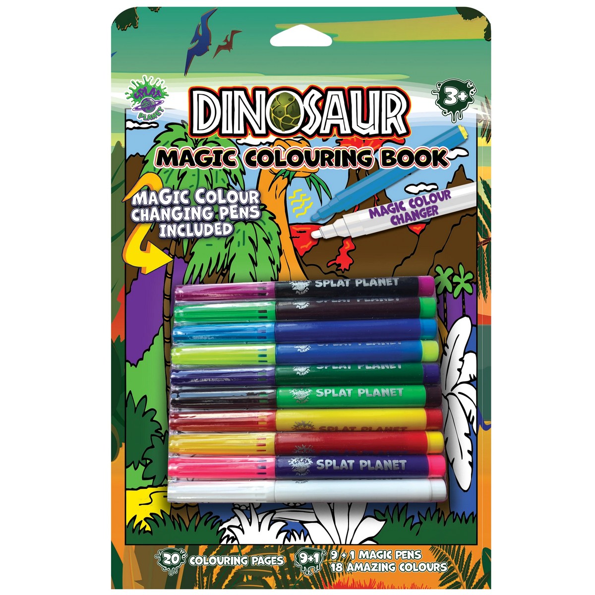 DinoCB.SPL Libro con Colori Magici - Dinosauri