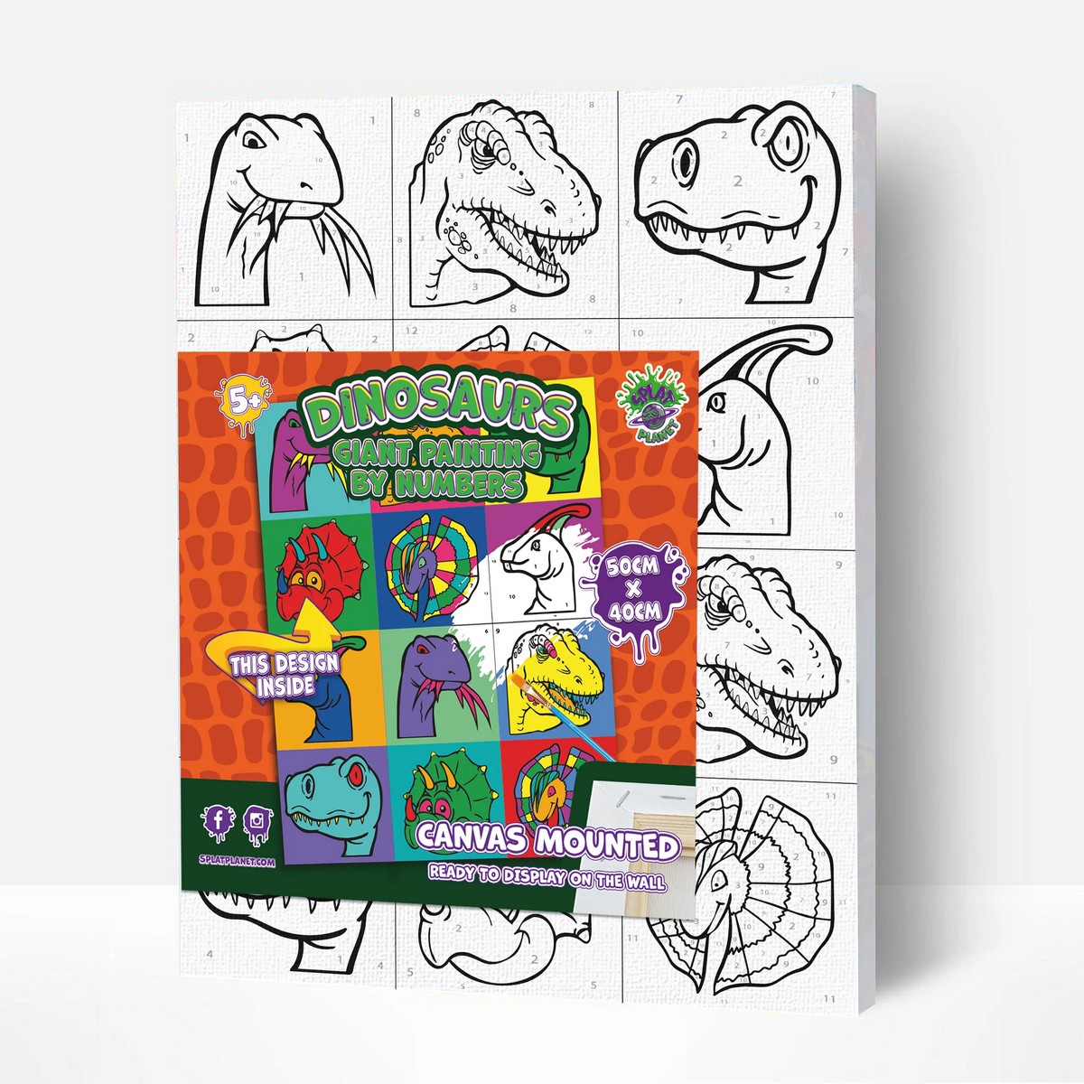 Dipingi con i Numeri - Dinosauri