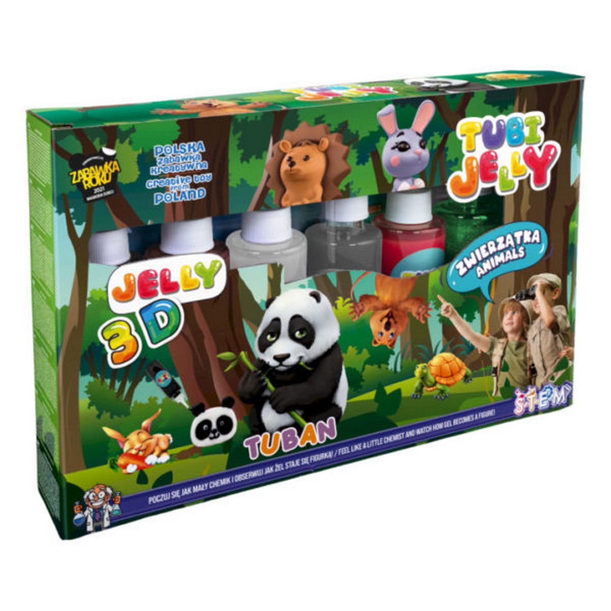 Set Tubi Jelly - Animali 6 Colori